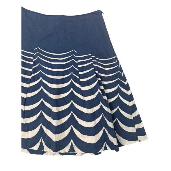 Boden Navy and White A-Line Skirt - Picture 2 of 4